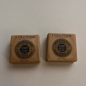 L'Occitane Travel Set of 2 Verbena Extra Gentle Soap Bars 50g 1.7 oz Each New